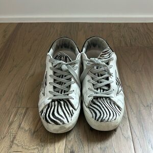 Golden Goose zebra shoes